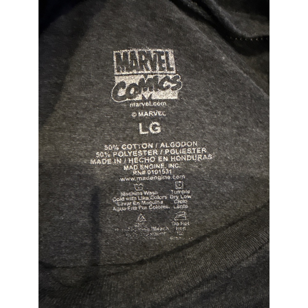 Marvel Comics Punisher Skull Graphic T-Shirt Mens Large Grey Tee - Picture 3 of 3